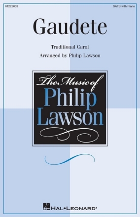 Gaudete for mixed choir and piano choral score