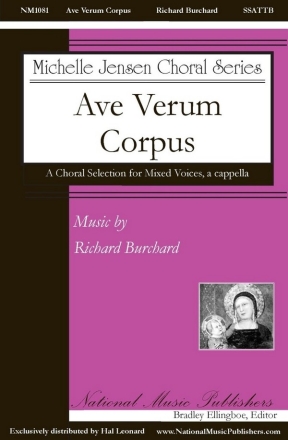 Ave Verum Corpus (Partner For O Magnum Mysterium) SSATTB a Cappella Choral Score