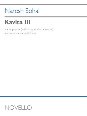 Kavita III Soprano and Electric Bass Vocal Score