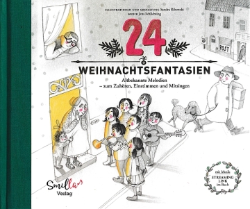 24 Weihnachtsfantasien (+Streaming Link) f�r Gesang mit Klavierbegleitung Liederbuch gebunden