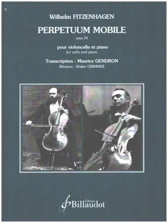Perpetuum Mobile op.24 pour violoncelle et piano