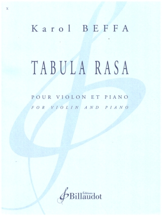 Tabula rasa pour violon et piano