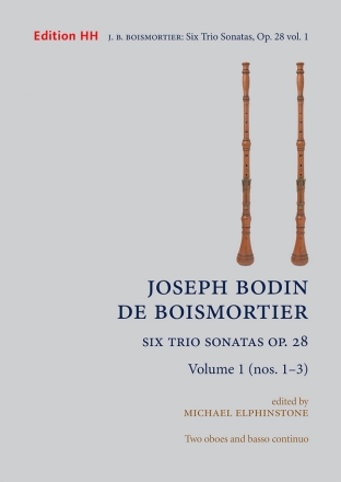 Six Trio Sonatas, Op. 28, vol. 1 two oboes & basso continuo Full score and  parts