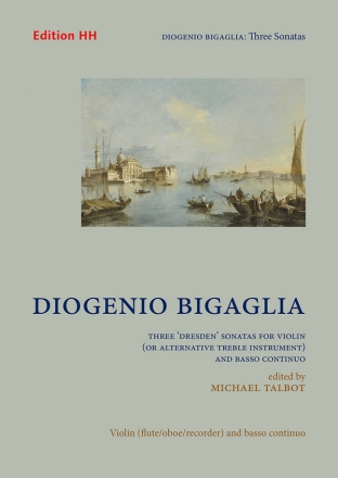 Three Dresden sonatas violin (or treble instrument) & basso continuo Full score and parts