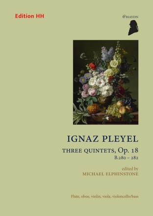 Three quintets flute, oboe, violin, viola, violoncello/bass Full score and parts