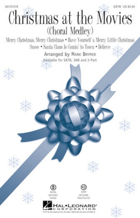 Christmas at the Movies 2-Part Choir Choral Score