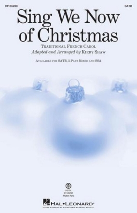 Sing We Now of Christmas SATB Choral Score