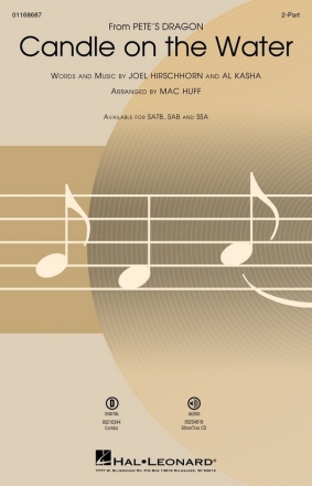 Candle on the Water 2-Part Choir Choral Score