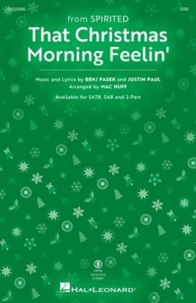 That Christmas Morning Feelin' for mixed choir (SAB) choral score