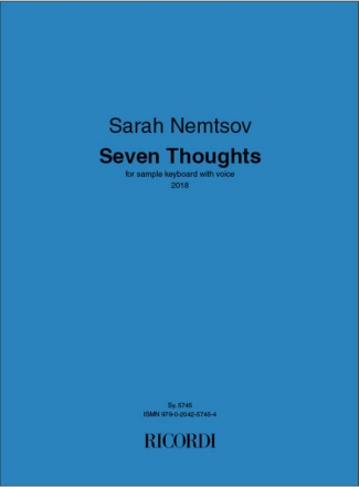 Seven Thoughts Vocal and Keyboard or Piano Book