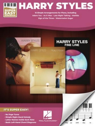 Harry Styles - Super Easy Songbook Easy Piano Book