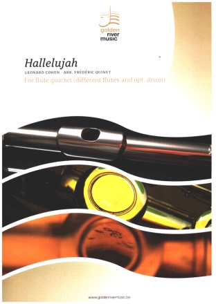 Hallelujah   for flute quartet (different flutes- and opt. drum) score and parts