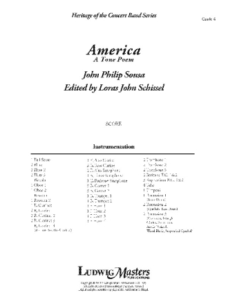America: Tone Poem (c/b sc) Symphonic wind band