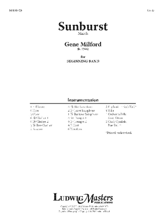 Sunburst (March) (c/b sc) Symphonic wind band