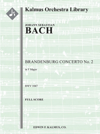 Brandenburg Concerto 2 BWV1047 (f/o sc) Full Orchestra