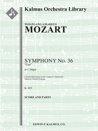 Symphony No. 36 in C K 425 Linz (f/o) Full Orchestra