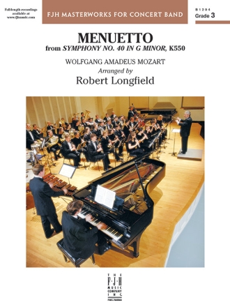 Menuetto from Symphony No 40 Gm (c/b sc) Symphonic wind band