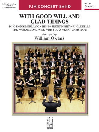 With Good Will & Glad Tidings (c/b sc) Symphonic wind band