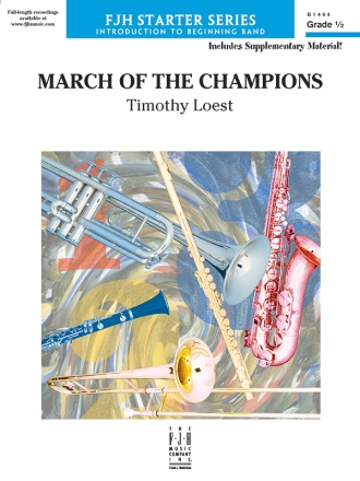 March of the Champions (c/b score) Symphonic wind band