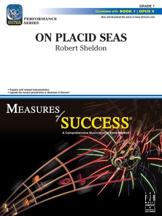 On Placid Seas (c/b score) Symphonic wind band