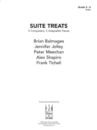 Suite Treats (c/b) Symphonic wind band