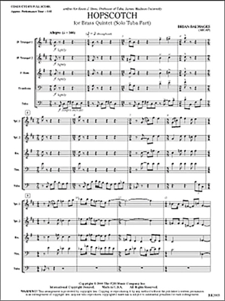 Hopscotch (b/e score) Brass ensemble