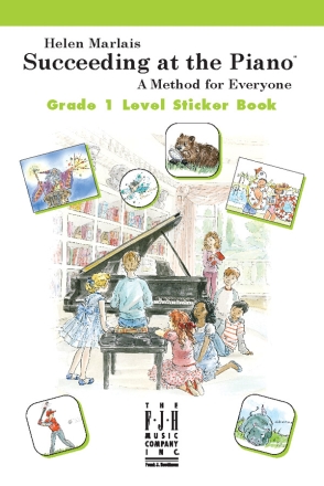Succeeding @ Piano Sticker Bk - Grade 1 Piano teaching material