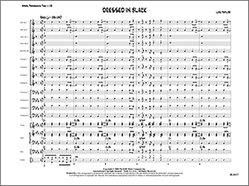Dressed in Black (j/e score) Jazz band