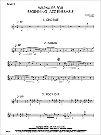 Warm-ups for Beginning j/e (sc) Jazz band