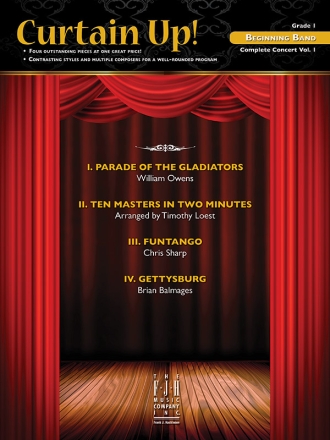 Curtain Up! Complete Concert Beg 1 (c/b) Symphonic wind band