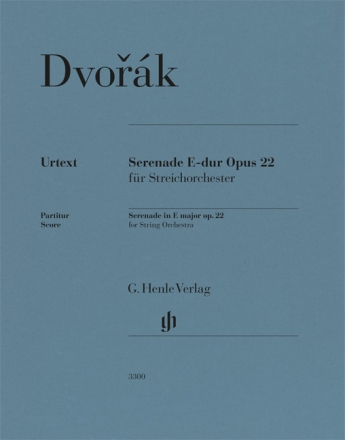 Serenade E-Dur op. 22   fr Streichorchester Partitur