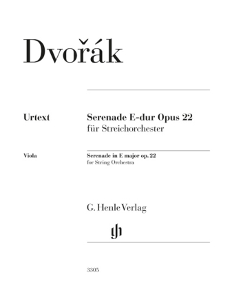 Serenade E-dur op. 22 fr Streichorchester Streichorchester Viola