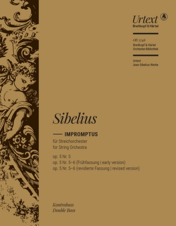 Impromptus op.5 Nr.5 + Nr.5-6 (Frhfassung) fr Streichorchester Kontrabass