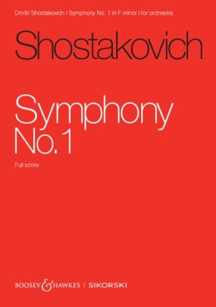 Symphony no. 1 op.10 for orchestra Studienpartitur