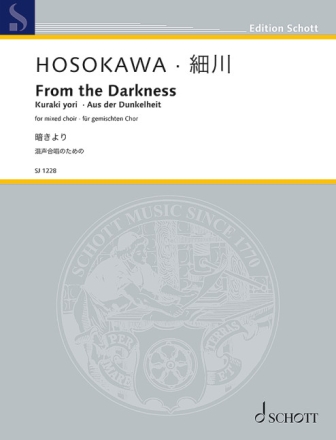 From the Darkness (Kuraki yori - Aus der Dunkelheit) fr gem Chor a cappella Chorpartitur (jap)