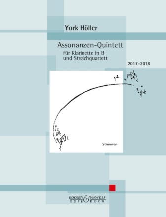 Assonanzen-Quintett Klarinette in B und Streichquartett Stimmensatz