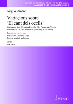 Variacions sobre 'El cant dels ocells' fr gem Chor und Orgel Chorpartitur (sp)