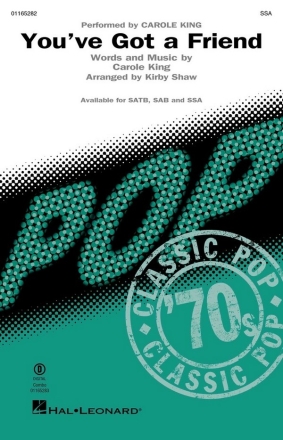 You've Got a Friend for female choir (SSA) and piano choral score