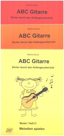 ABC Gitarre - Beginner Set 1 fr Gitarre Set mit 3 Bnden (FMV1001-1003)
