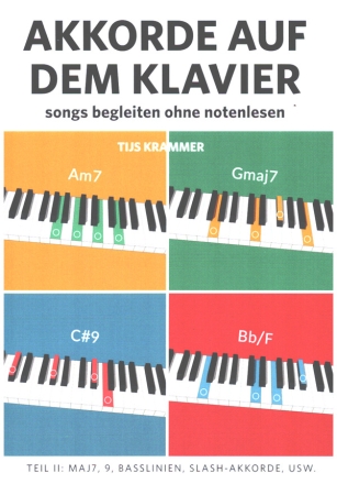 Akkorde auf dem Klavier Band 2 Maj7, 9, Basslinien, Slash-AKkorde, usw.