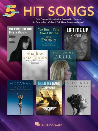 Hit Songs  for five-finger piano Songbook