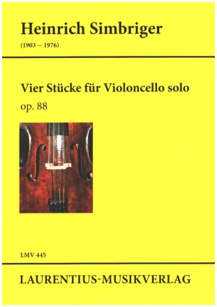 4 Stcke op.88 fr Violoncello solo