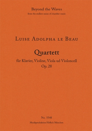 Quartett op.28  f�r Klavier, Violine, Viola und Violoncello Partitur und Stimmen