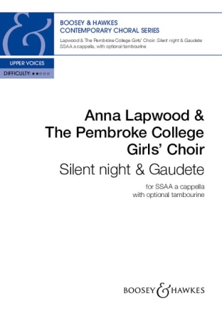 Silent Night & Gaudete for female choir (SSAA) a cappella, tamburin ad lib. choral score