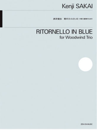 Ritornello in Blue for woodwind trio (flute, oboe, clarinet) score and parts