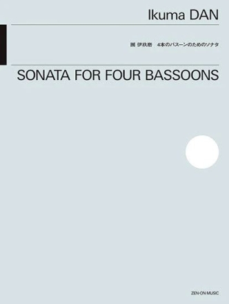 Sonata for Four Bassoons 4 Fagotte Partitur und Stimmen