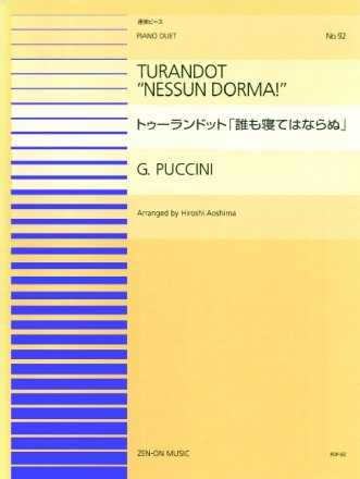 Turandot Klavier 4-hndig
