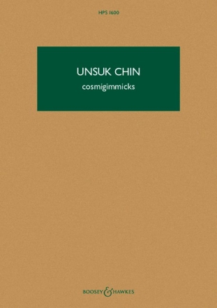 Cosmigimmicks  fr Trompete, Schlagwerk, Mandoline, Git, Harfe, prp. Klavier, Violine Studienpartitur