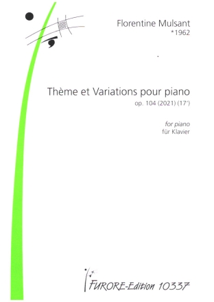 Thme et Variations op.104 (2021) fr Klavier