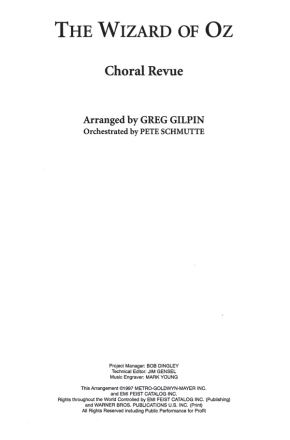 Wizard Of Oz, The Mixed voices